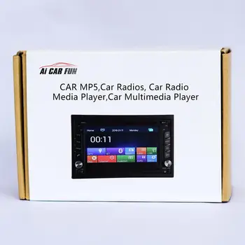 6.2 colių 2 Automobilių Multimedijos Grotuvas GPS Navigacija, Vaizdo Grotuvas, Universalus Stereo Automobilio Radijas 