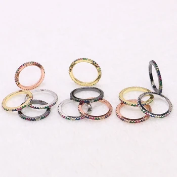 6 Vnt. Aukštos kokybės cirkonis Kristalų žiedai, papuošalai, dovana lady cirkonis žiedai Elegantiškas papuošalai, žiedai, Didmeninė papuošalai, žiedai, 7153