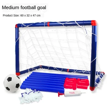 60CM sporto futbolo žaislai, mažos vidaus ir lauko vidutinio futbolo vartų vaikų sporto žaislai su rutuliniais