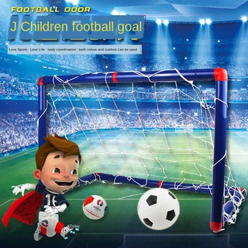 60CM sporto futbolo žaislai, mažos vidaus ir lauko vidutinio futbolo vartų vaikų sporto žaislai su rutuliniais
