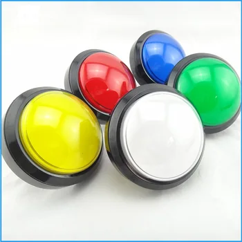 60mm apšviestas Arcade Stumti Button12v LED apskritas mygtukas Mulitcade už arcade mašinos 7 spalvų