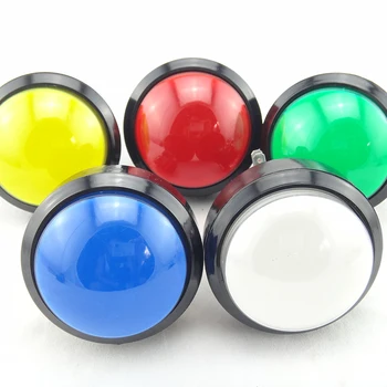 60mm apšviestas Arcade Stumti Button12v LED apskritas mygtukas Mulitcade už arcade mašinos 7 spalvų