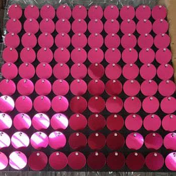 60pcs 30*30cm Fono Skydai su ryškiai Rožinės spalvos Blizgučiai, Vestuvių Backdrops Etapo Oro Aktyviai Plokštės Rožė Raudona Blizgučiai Sienos