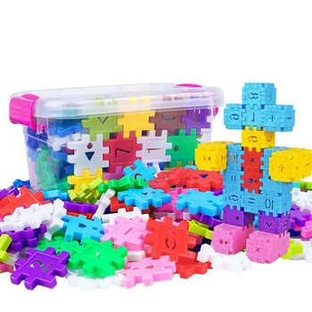 66pcs 3D Žaislai vaikams, Statyba Blokai Mokymosi Švietimo Žaislai Montessori Raidžių Skaičius Vaikų, Kūdikių 