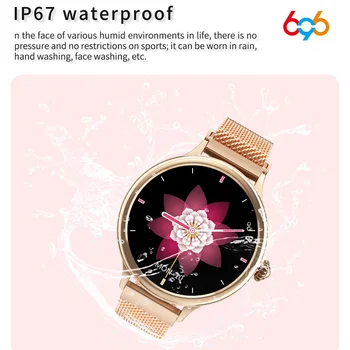 696 HM4 HM3 IP67 Smart Watch Moterų Vandeniui Širdies ritmo Monitoringo Kraujo Spaudimas Žiūrėti Sporto, Fitneso, Apyrankių, Skirtų 