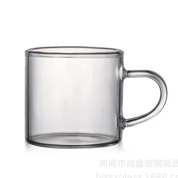 6Pcs 50ml -150ml stiklo dviguba izoliacija puodelio espresso kavos puodelio, atsparus karščiui stiklas kungfu arbatos rinkinys arbatos puodelio