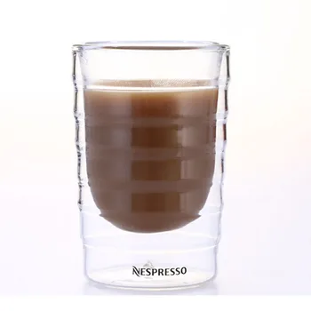 6Pcs/Set Kavos Puodelio Caneca Vertus, Dvigubos Sienelės Stiklo Arbatos Puodeliai Išrūgų Baltymų Canecas Nespresso Kavos espresso 85ml 150ml Šilumos Taurė