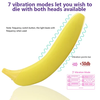 7 Greičių Tikroviškas Dildo, Vibratoriai Bananų Vibratorius Moterų Masturbator G Spot Klitorį Stimuliuoja Vandeniui Sekso Žaislai Moterims