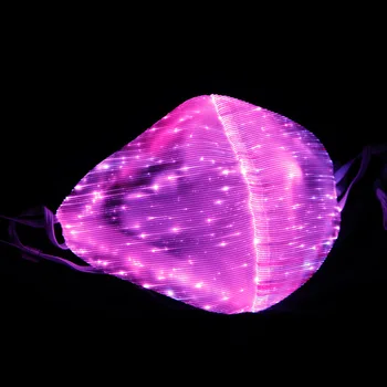 7 Spalvų Vienoje LED Kaukė Mados Kūrybos Šviesą Kostiumų Priedai Helovinas LED Drabužiai