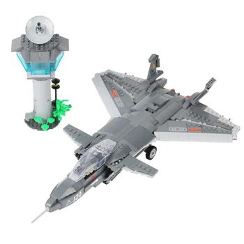 746pcs Karinės Serijos Lėktuvų Blokai Modelis Armijos įrangos pardavimas, biuro įrangos F-22 Stealth Fighter Nustatyti Vežėjo Lėktuvo Plytų Vaikas Žaislą Dovanų