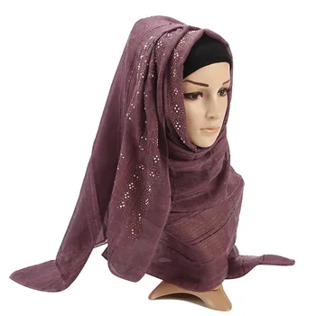 75*180CM šifono Moteris Ilgai Hijab Šalikas Musulmonų Lady Hijab Kepurės Islamas Drabužių turkijos Turbaną Skara Headscarves