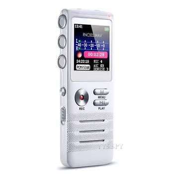 8 GB Mini Skaitmeninis Balso Aktyvuota Diktofonas Dvigubas Mikrofonas Triukšmo Mažinimas Paslėptas Garso Garso USB diktofoną, bet bodhis nenorėjo Espia MP3 Grotuvas