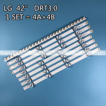 8 VNT LED apšvietimo juostelės juosta LG LC420DUE 42LB5610 42LB5800 42LB585V 42LB DRT 3.0 42 A/B 6916L-1709A 1710A 6916L-1957A 1956A