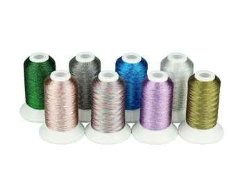 8 Šviesus Pearl Metallic spalvos siuvinėjimo Mašinos, siūlai, kaip mašina /vertus, siuvinėjimo siūlai puikus prancūzų siuvinėjimai