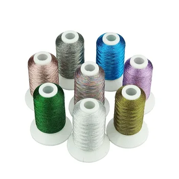 8 Šviesus Pearl Metallic spalvos siuvinėjimo Mašinos, siūlai, kaip mašina /vertus, siuvinėjimo siūlai puikus prancūzų siuvinėjimai