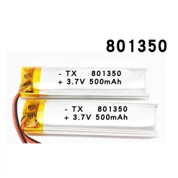 801350 3.7 V 500mAh Li-Polymer Battery GPS, mp3 mp4 DVR Įrašymo pen 