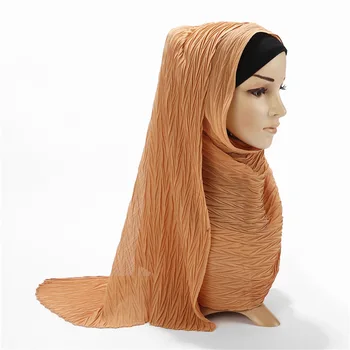 85 X 180 Cm Arabų Nauja Skarelė Kietas Šifono Hijab Šalikas Musulmonų Turbaną Moterų Ilgas Šalikas Hijab