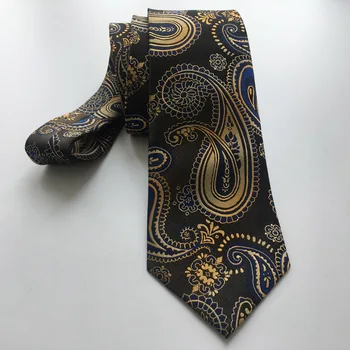 8cm Prabanga Paisley Kaklaraištis Vyrams Unikalus Dizaineris Necktie Aukščiausios Kokybės Žakardiniai Audiniai