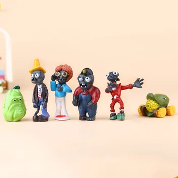 8pcs/daug 2ed Kartos Augalai vs Zombies figūrėlių, Plastikinės PVC Berniuko, Lėlės Kolekcijos Paveikslas Modelis Dovana Žaislas Vaikams