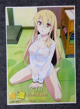 8pcs/set Anime Pet Mergina Sakurasou plakatas Shiina Mashiro Aoyama Nanami sienos nuotraukas kambarį A3 Kino plakatai, dovanos