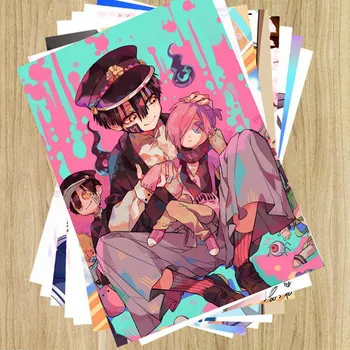 8pcs/set Anime Tualetas-Privalo Hanako-kun Plakatų Meno Popieriaus Kabo Paveikslai Namų Sienos Lipdukas Dekoras Gerbėjai