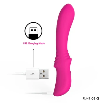9 Režimu, Vibracija, Makšties Massager Vibratoriai USB Įkrovimo Vandeniui G Spot Orgazmas Spenelių Stimuliacijos Sekso Vibratoriai Moterims Mergina