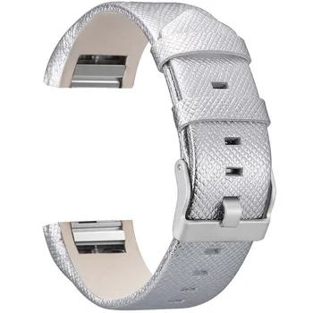 9 Spalvų Natūralios Odos Žiūrėti Juostos Fitbit Mokestis 2 Kolonėlė Smart Apyrankę, Dirželį, Pakeisti Watchband Su Plieno Sagtimi