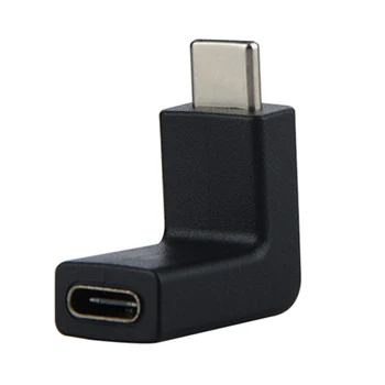 90 Laipsnių Kampo Konverteris Adapteris USB 3.1 C Tipo Vyrų ir Moterų USB-C Konverteris Adapteris 10 Gb / s didelės spartos perdavimo