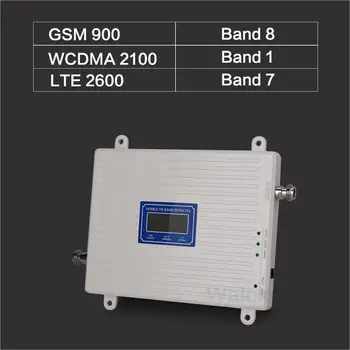 900/2100/2600 MHz Stiprintuvas GSM WCDMA UMTS, LTE 2g 3g 4g Kartotuvas 2G GSM 900 3G: WCDMA 2100 4G LTE 2600 Korinio ryšio tinklo Signalo Stiprintuvas B7