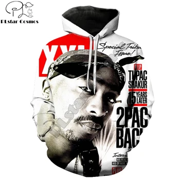 90s reperis 2pac Tupac/Bob Marley 3D Atspausdintas Vyrų Hoodie Harajuku Gatvės Hip-Hop Palaidinukė Unisex Atsitiktinis hoodies sudadera hombre