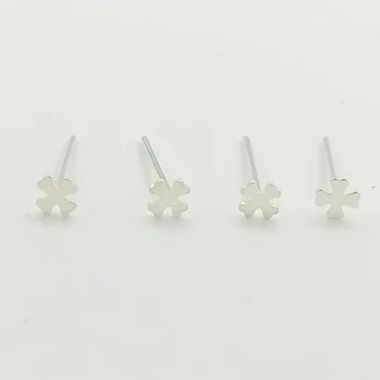 925 Sterling silver cross nosies Stud Kaulų Pin auskarų nosies kūno papuošalų, 20pcs/pak