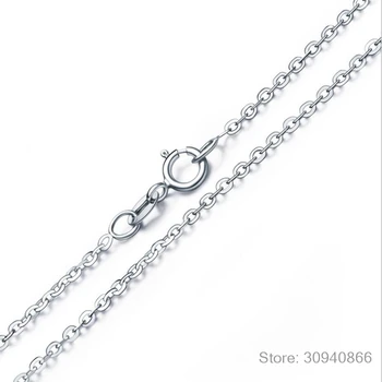 925 Sterling Silver Crystal Ball Katė Pakabukas Karoliai Moterims, Dovana, Grandinės Karoliai choker collares kolye S-N87
