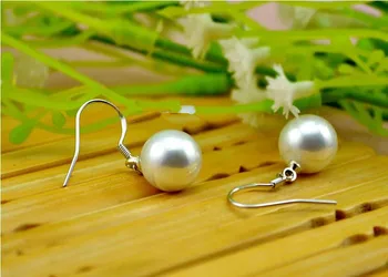 925 sterlingas sidabro mados perlų ponios lašas auskarai papuošalai moterims Kalėdų dovana lašas laivybos Kovos su alergija