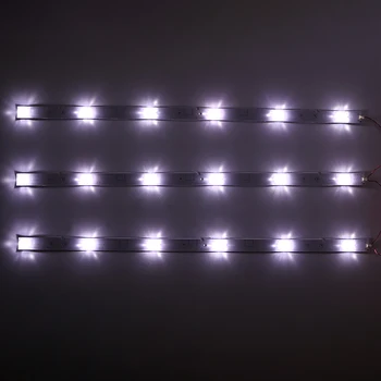 9piece/lot 32 colių 6 lempa LED šviesos juosta Hisense LCD TV LED apšvietimas aliuminio padėklas šviesos juostelė 6 6 v lemputė 57CM