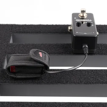 9V Gitaros Efektu Pedalas Pikapas Baterijos Saugumas Dėklas Juodos spalvos Krepšys su Baterija Įrašą Snap Jungties Kabelis Gitaros Pedalas Priedai