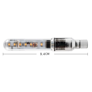A08 Dviračių Padangų Vožtuvo Stiebo Šviesos diodų (LED) Vandeniui Dviračio Rato Žibintai Spalvinga Varantys Žibintai