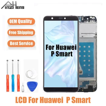 AAAA Kokybės Ekranas LCD Huawei P Smart LCD Jutiklinis Ekranas P Smart LCD Ekrano Pakeitimas PAV LX1 L21 L22