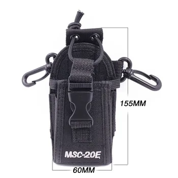 Abbree MSC-20E Nešiojamų Walkie Talkie Nylon Case Cover Turėtojas Yaesu Baofeng UV-5R UV-9R Plius UV-XR TYT Woxun Motorola Radijo