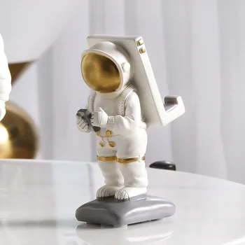 Abstrakti Astronautas Paveikslas Dovanų Dekoratyvines Home Office Pobūdžio Figūrėlės Kosmonautas Herojus Skulptūrų Kūrybos Statulos Telefono Turėtojas