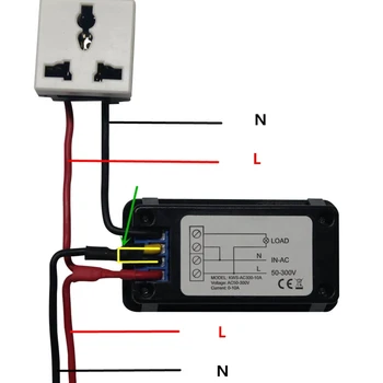 AC 50-300V Voltmeter Ammeter KWS Elektros Energijos Skaitiklis LED Digital AC Wattmeter Elektros Skaitiklis su Reset Funkcija