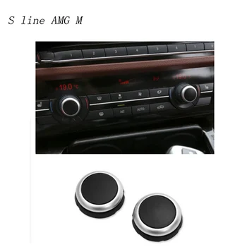 AC mygtukas Volumn rankenėlę Automobilių Stilius BMW 5 ir 7 serijos F10 F18 F07 yra f01 F02 5GT Oro kondicionavimo sistema, Tūris rankenėlę Apima Auto Priedai