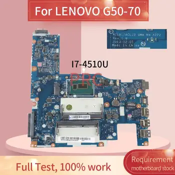 ACLU1/ACLU2 NM-A272 LENOVO G50-70 I7-4510U 15' Colių Nešiojamojo kompiuterio Mainboard DDR3L Nešiojamas plokštė