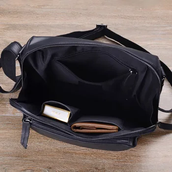 AETOO Vyrų odos horizontalus stiletto maišelis minkštas odinis didelės talpos paštininkas krepšys oda atsitiktinis vyrų pečių maišą