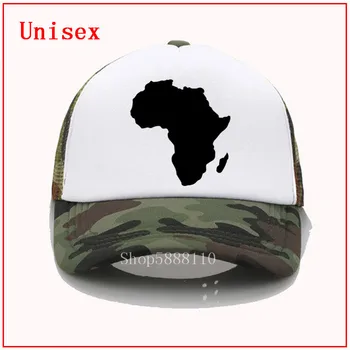 Afrikos Žemėlapis Grafinis Atspausdintas beisbolo kepuraitę vyrai Moterys atvėsti Vasaros Tinklelio Trucker bžūp mados reguliuojamas snapback skrybėlės hip-hop saulės skrybėlės