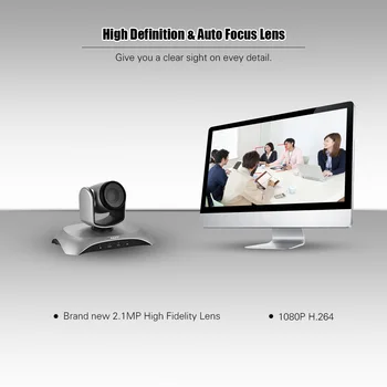 Aibecy 1080P HD USB Video Konferencijos, Kamera, 10X Optinis Zoom AF Auto Scan (Plug-N-Play su Infraraudonųjų spindulių Nuotolinio Valdymo įmonėms,