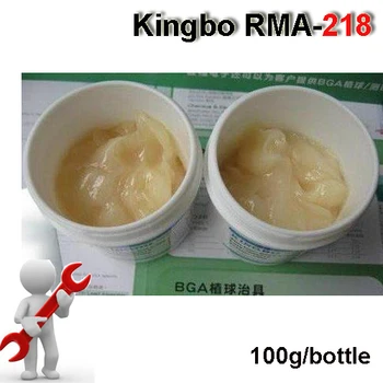 Akcijos!! aišku, Kingbo RMA-218 bga Litavimo Fliusas Lydmetalio Pasta 100g už SMT Reballing