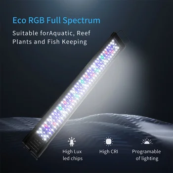 Akvariumas LED Juostelė Šviesos Vandeniui Žuvų Bakas Šviesos 30/45CM Povandeninis Lempa Akvariumų Dekoracijos, Apšvietimas 220V ES MUS UK AU Galia