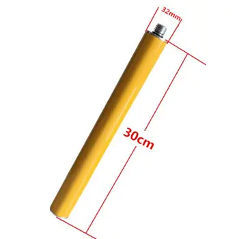 Aliuminio Geltona 30cm 1 pėdos ilgis GPS Antena Extention Polių 32mm Polių Skyrius GPS PRIZMĘ, 0,3 M