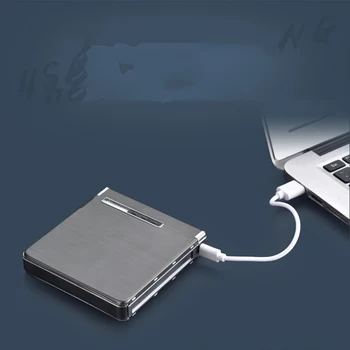 Aliuminio Lydinio Automatinė Cigarečių Atveju 20-Gabalas USB Įkrovimo Degiklio Automatinio Surinkimo Cigarečių Atveju, Žiebtuvėlio