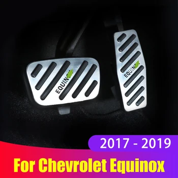 Aliuminio lydinio Automobilio Akceleratoriaus Dujų pedalas Stabdžių pedalą Ne Slydimo Padas, sudaro NE Už Chevrolet Equinox 2017 2018 2019 Priedai